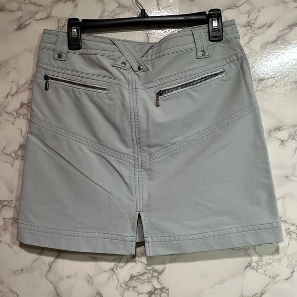 ATHLETA Women's Size 4P Sherpa Hiking Casual Skirt Cool Weather, Soft Grey - Picture 8 of 8